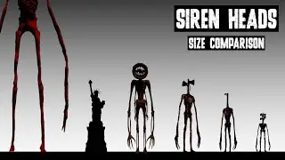 Every Siren Head Version Size Comparison