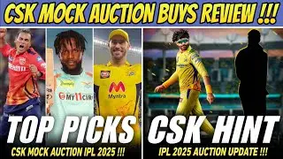 CSK Top Mock Auction Players List 🥵 | IPL 2025 News