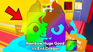 I Hatched The RAREST *RAINBOW* HUGE GOOD VS EVIL DRAGON.. 🌈(Pet Simulator 99)