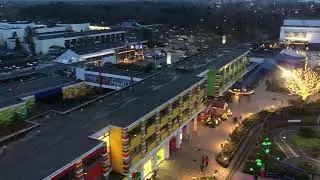Christmas lights at Legoland Billund - seen from the Lego Tower - Nov 27, 2022
