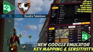 Google Play Games Pc Free Fire Key Mapping & Sensitivity | Headshot Setting Google Play Beta FF
