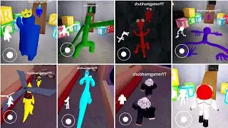 What If I Become All Monsters In Rainbow Friends 1 2 Ending Escape As Rainbow Friends 1 2 Characters