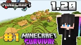 MINECRAFT:- BUT WILL I FIND THE VILLAGE IN MINECRAFT 🔥|| SURVIVAL SERIES EP.1 || 1.20 POCKET EDITION