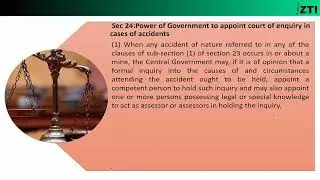 Mines Act 1952 Chapter 5 (Part-3/3)