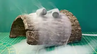 Dry ice smoke effect