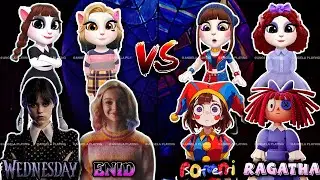 TADC Vs Wednesday | My Talking Angela 2 New Challenge | Wednesday 😱 Vs Enid Vs Pomni Vs Ragatha 😍