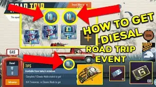 HOW TO COMPLETE ROAD TRIP EVENT PUBG || HOW TO GET DIESAL IN ROAD TRIP PUBG || PUBG ROAD TRIP