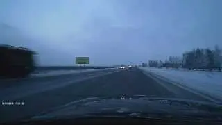 экстренная посадка вертолета полиции на трассе Омска