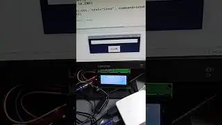 Sending text to display from python tkinter to arduino lcd #arduino #pipico #esp8266 #iot