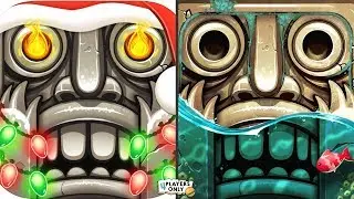 Temple Run 2 | [NEW Runner: SANTA VOLCANIC, HOLIDAY HAVOC Map!] Vs [PIRATE COVE Map]