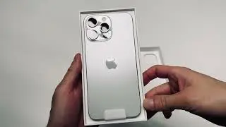Молчаливая распаковка iPhone 15 Pro Max white titanium