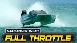 PUSHING THOSE ENGINES THROUGH A WILD HAULOVER INLET | BOAT ZONE
