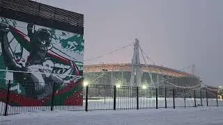 Москва. Стадион московского Локомотива. РЖД Арена. Метро Черкизовская. Март 2023 года.