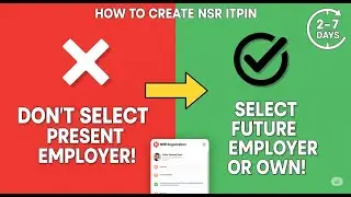 NSR ITPIN Registration | Avoid These Mistakes! (Future Employer vs Current Employer) 
