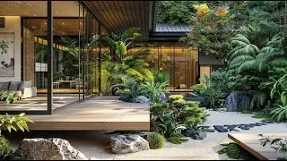 Hillside Harmony: A Serene Blend of Tropical and Japanese Aesthetics