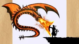 Warrior Fighting With a Dragon I Dragon Fighting Warrior I Dragon Drawing Tutorial By Rio Art Club