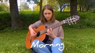 Звучит как утро в лесу. Мелодия на гитаре