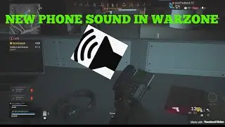 New Phone Sound in Cod Warzone.