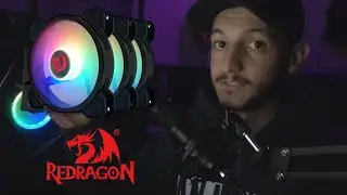 Kit 3 Cooler FAN Redragon RGB - GC-F009