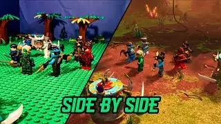 Ninjago: Ninja vs Stone Guardians (Stop Motion vs CG)