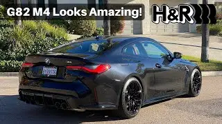 BMW G82 M4 Gets H&R Sport Springs! FULL INSTALL DIY + BEFORE & AFTER!