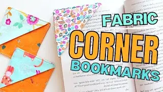 How to sew a corner bookmark with fabric scraps