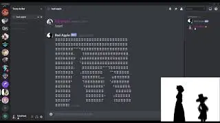 Bad Apple but it's a discord message