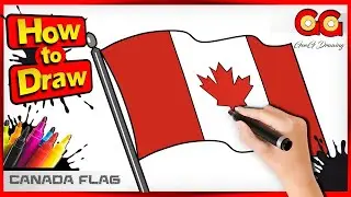 🚩 How To Draw CANADA FLAG | Easy | Step by Step 🚩✏️