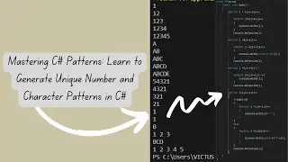 Mastering C# Patterns: Learn to Generate Unique Number and Character Patterns in C#