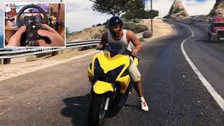 Yamaha Aerox 155 Drag - GTA V | Logitech G29 🔥 When GTA VI ? Who waiting?