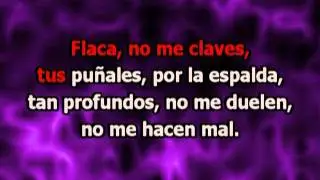 Andrés Calamaro - Flaca  (con letra karaoke)