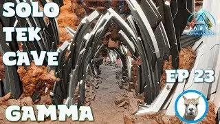 Solo Gamma Tek Cave - Official PVE - Ark Survival Ascended  - Full Walkthrough