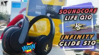 Soundcore Life Q10 vs Infinity Glide 510 Headphones - Indepth Comparison | Krazyyy Tricks