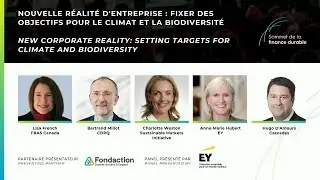 Nouvelle réalité d'entreprise : Fixer des objectifs pour le climat et la biodiversité