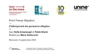 Point presse migration — L’hébergement des personnes réfugiées