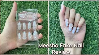 Meesho fake nails review under Rs.150 #anmolkaur #messho #fakenail #review #haul #trending #viral