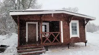 Рассмотрим дом- баню 51м2 со встроенной террасой