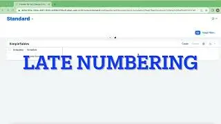 Late Numbering in SAP RAP