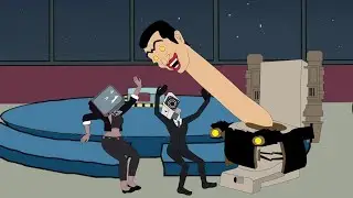 Why are you blinking so much? 😃🔪.Tv Woman & Camera Man| Skibidi Toilet Animation
