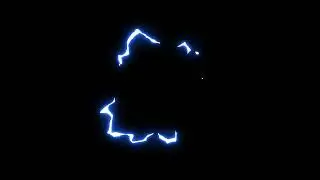 Blue Lightning Green Screen Effect | Electric Overlay Animation ⚡