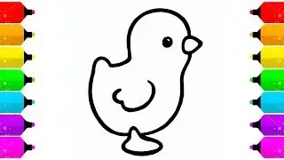 Drawing for children | Duckling | Coloring Pages