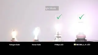 Halogen vs Xenon vs Philips Led vs Boslla Led