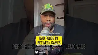 BAD FOOD IN BETWEEN GAMES #baseball #softball #cjbeatty  #thesoftballmotivator #thebaseballmotivator