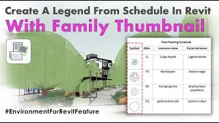 Create Revit Legends From Schedule With Family Thumbnail | Environment for Revit® TUTORIAL