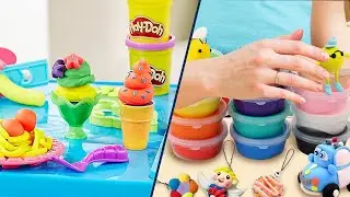 Doh Bulk Winter Colors vs Holicolor Air Dry Clay Kit - Winter Clay Creations!