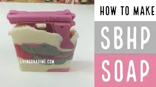 How to make Stick Blender Hot Process Pink Camouflage Soap / How To Make Soap