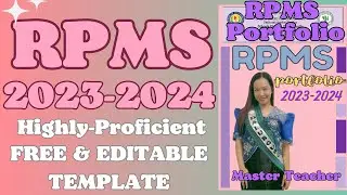 RPMS PORTFOLIO SY 2023-2024 - OBJECTIVES 1-15 (WITH FREE DOWNLOADABLE TEMPLATE) FOR MT I - IV