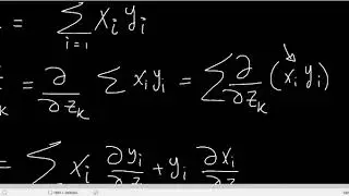 256  - [ENG] derivative of dot product of two vectors with respect to a third vector