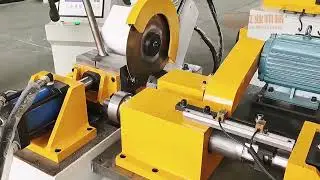 Cutting, chamfering and end forming in one machine