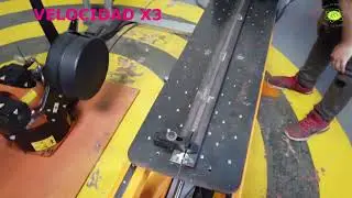 Mesa con desplazamiento en un eje cartesiano para soldadura lineal con brazo robótico KUKA KR5Arc